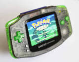 Game Boy Advance IPS V2 Console - Clear Black and Green