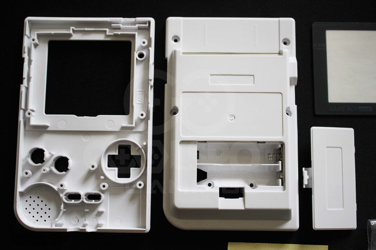 Game Boy Pocket Replacement Housing Shell Kit White Cool Spot Gaming