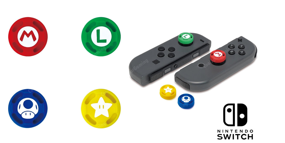 Official Nintendo Switch Controller Joycon Super Mario Caps set