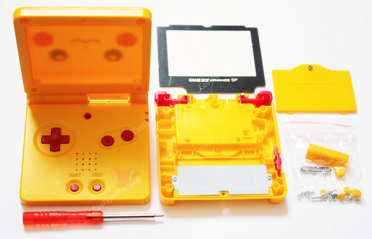 Game Boy Advance SP (GBA SP) Replacement Housing Shell Kit