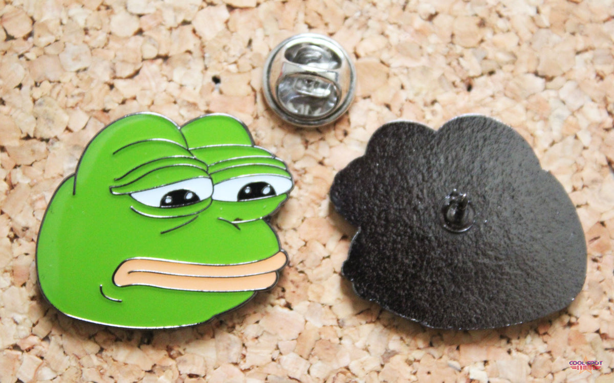 Pepe the Frog - Sad Face - Enamel Pin Badge – Cool Spot Gaming