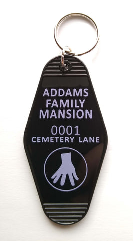 The Addams Family Hotel Keyring Fob - Style 2