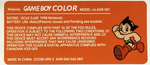 Game Boy Colour Custom Back Stickers