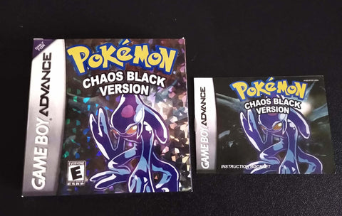 Pkmn Chaos Black - Box and Manual Only