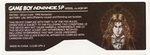 Game Boy Advance SP Custom Back Stickers