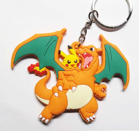 Pokemon Keyring - Charizard and Pikachu