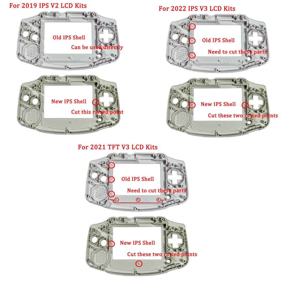 Game Boy Advance (GBA) Complete Housing Shell Kit & Presentation Box ...