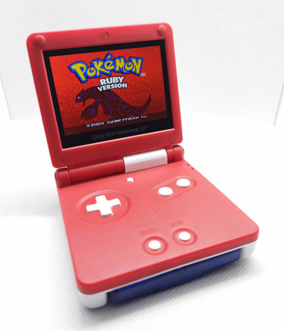 Game Boy Advance SP IPS V2 Console - Pokeball Kit