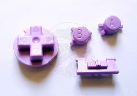 Game Boy Colour GBC Replacement Buttons - Lilac Purple