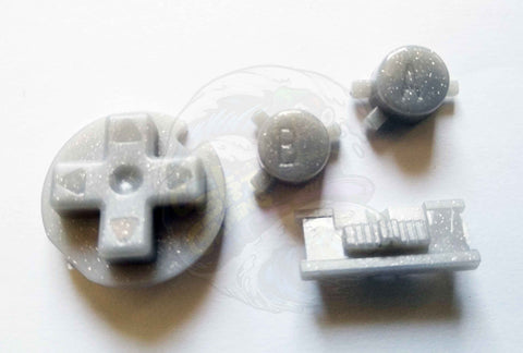 Game Boy Colour GBC Replacement Buttons - Silver