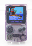 Game Boy Colour IPS Console - Clear Atomic Purple