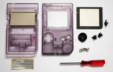 Game Boy Pocket Replacement Housing Shell Kit - Clear Purple