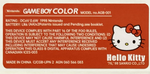 Game Boy Colour Custom Back Stickers
