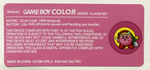 Game Boy Colour Custom Back Stickers