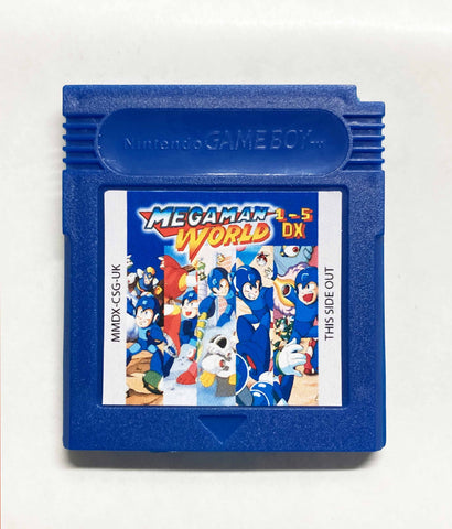 Mega Man World 1 - 5 DX Compilation - Game Boy Colour