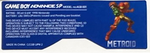 Game Boy Advance SP Custom Back Stickers