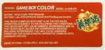 Game Boy Colour Custom Back Stickers