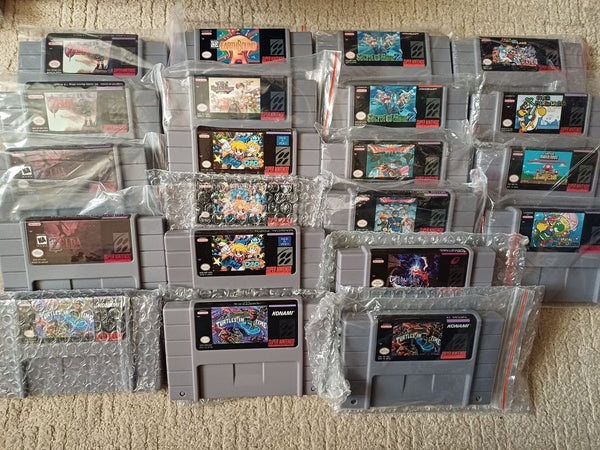 Snes Cartridges Expensive Super Nintendo Games Mega Deal 20 SNES