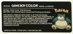 Game Boy Colour Custom Back Stickers