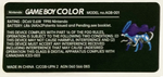 Game Boy Colour Custom Back Stickers