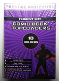 10 x Comic Book Toploaders (Current Size) Rigid Clear PVC