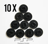 10 x Black PSP Analog Joystick Button Caps (PSP 1000, 1003, 1004)