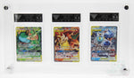 Acrylic UV-Protected Clear Display 3-Card Frame for PSA CGC GG Card Slabs