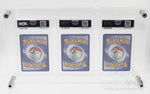 Acrylic UV-Protected Clear Display 3-Card Frame for PSA CGC GG Card Slabs