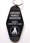 The Addams Family Hotel Keyring Fob