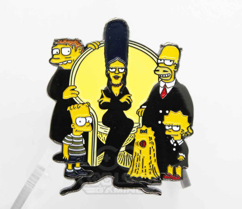 Addams Family/Simpsons Crossover Pin Badge