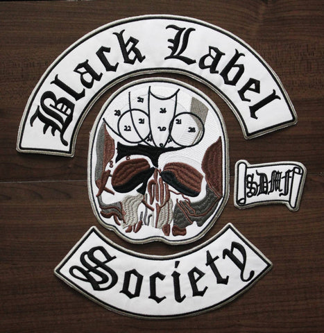 Black Label Society - Large 4 Piece Embroidered Patch Set