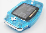 Game Boy Advance IPS V2 Console - Clear Blue + Chrome Buttons