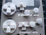 Game Boy Original DMG Replacement Buttons - Cream Pearl White