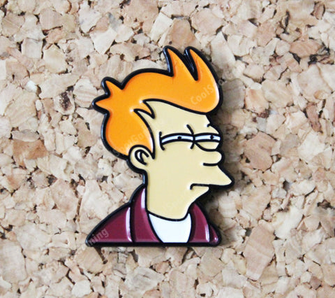 Futurama Fry 'Not Sure If....' Meme Pin Badge