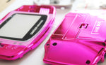 Game Boy Advance (GBA) Complete Replacement Housing Shell Kit - Chrome Pink