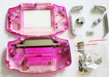 Game Boy Advance (GBA) Complete Replacement Housing Shell Kit - Chrome Pink