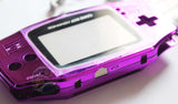 Game Boy Advance (GBA) Complete Replacement Housing Shell Kit - Chrome Purple