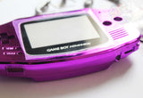 Game Boy Advance (GBA) Complete Replacement Housing Shell Kit - Chrome Purple