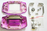 Game Boy Advance (GBA) Complete Replacement Housing Shell Kit - Chrome Purple
