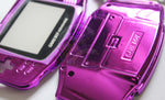 Game Boy Advance (GBA) Complete Replacement Housing Shell Kit - Chrome Purple