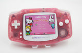 Game Boy Advance IPS V2 Console - Clear Pink and White