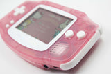 Game Boy Advance IPS V2 Console - Clear Pink and White