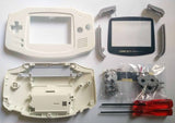 Game Boy Advance (GBA) Complete Replacement Housing Kit - Cream/Pearl White