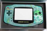 Game Boy Advance (GBA) Complete Housing Shell Kit & Presentation Box *IPS Ready* - Bulbasaur