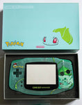 Game Boy Advance (GBA) Complete Housing Shell Kit & Presentation Box *IPS Ready* - Bulbasaur