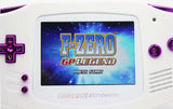 Game Boy Advance IPS V2 Console - White and Metallic Purple