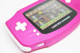 Game Boy Advance IPS V2 Console - Pink and White (+ Adjustable Brightness)