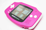 Game Boy Advance IPS V2 Console - Pink and White (+ Adjustable Brightness)