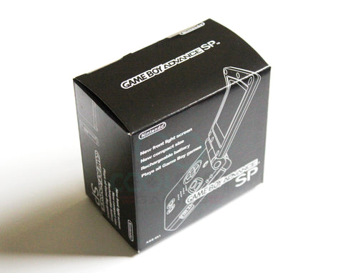 Game Boy Advance SP Replacement Empty Console Box - Black