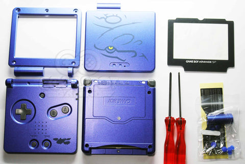 Game Boy Advance SP (GBA SP) Replacement Housing Shell Kit - Kyogre (Style 2)